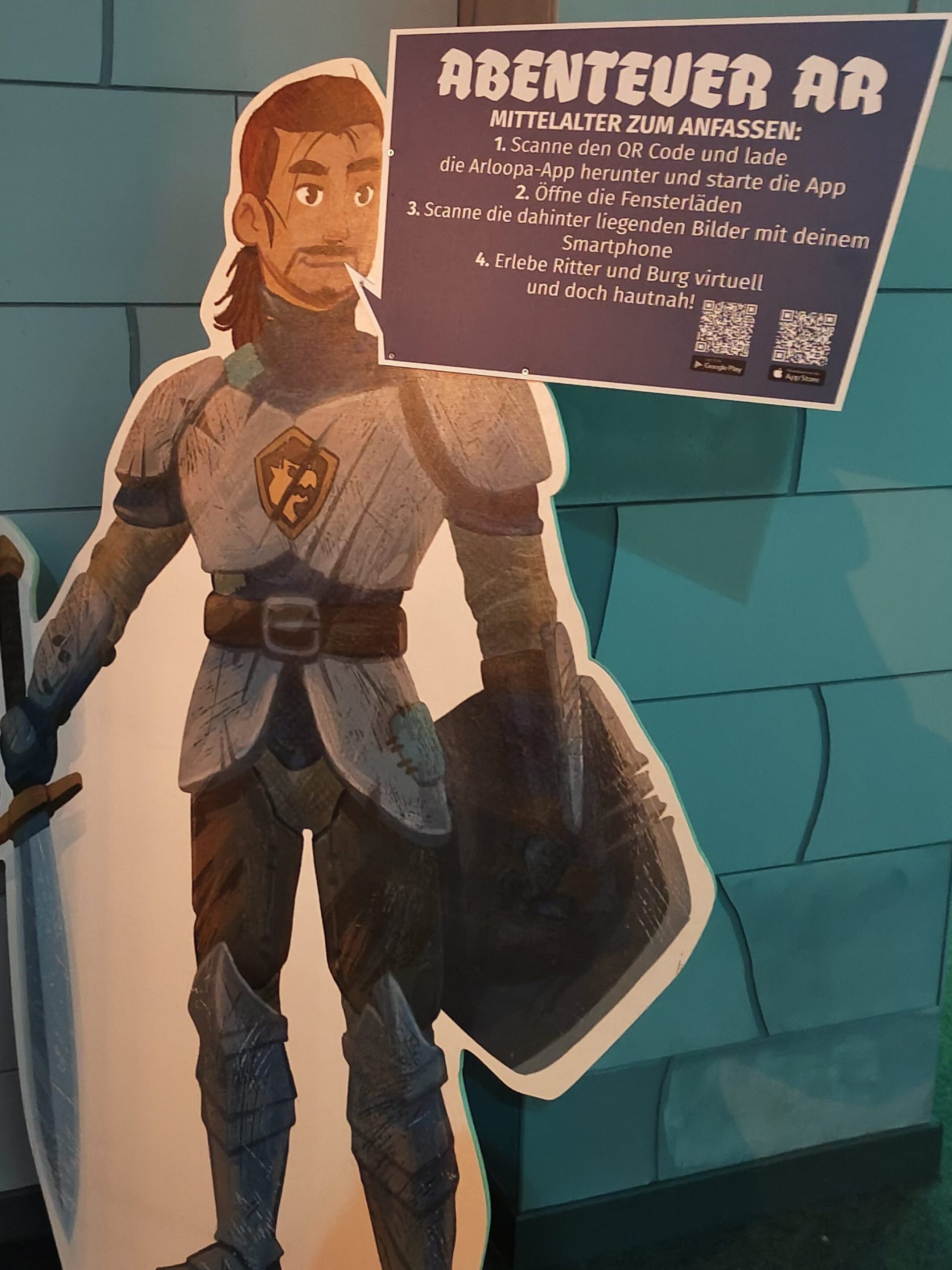 Amlogy - Augmented Reality Knights And Castle Poster with Arloopa App